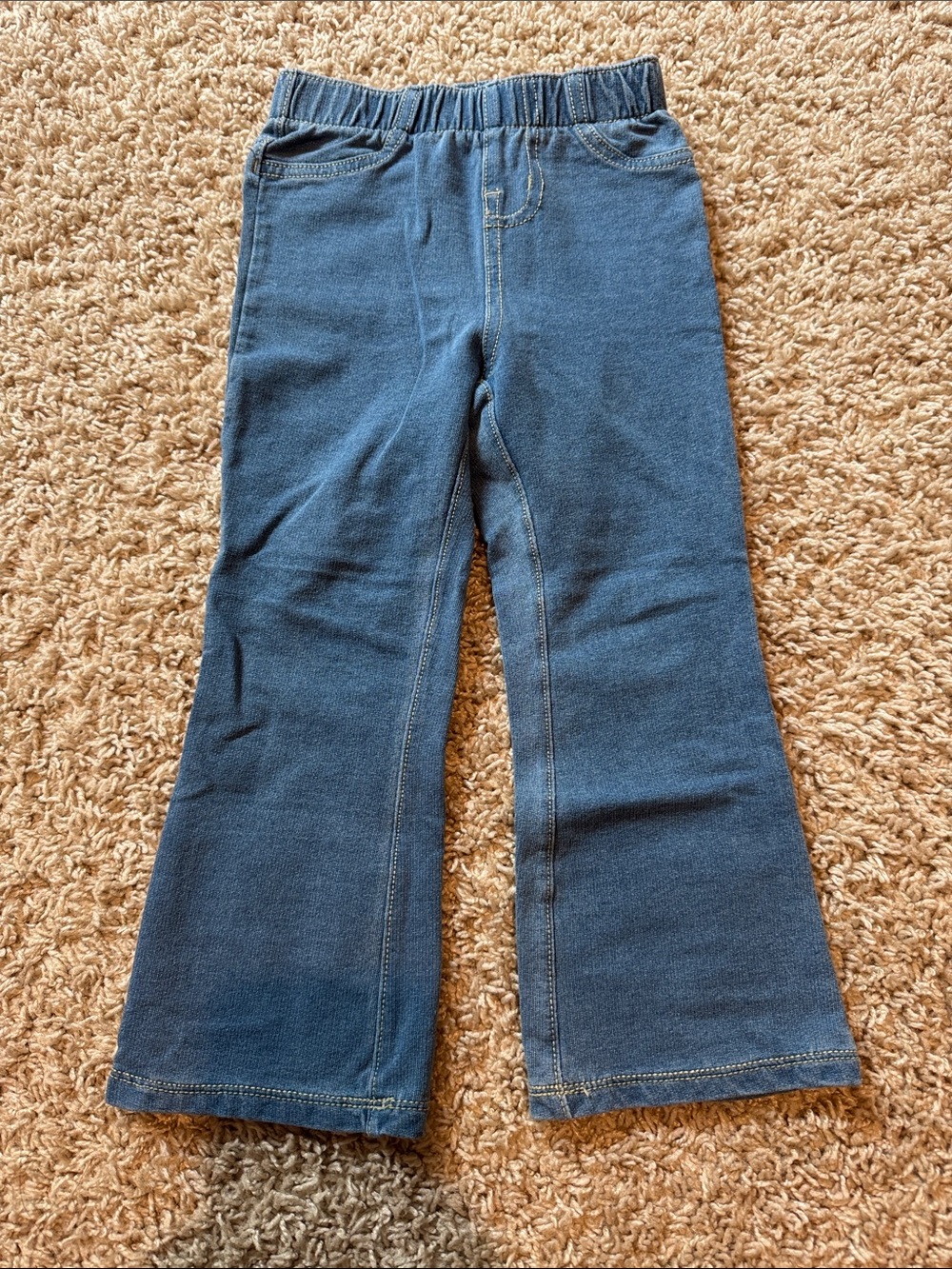 Kid’s Blue Pull-On Flare Jeans